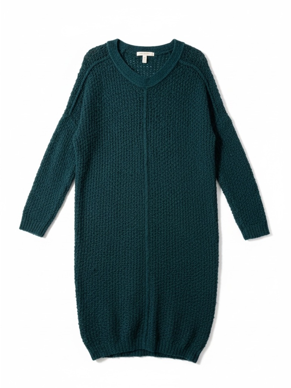 Free People Deep Teal V-Neck Sweater